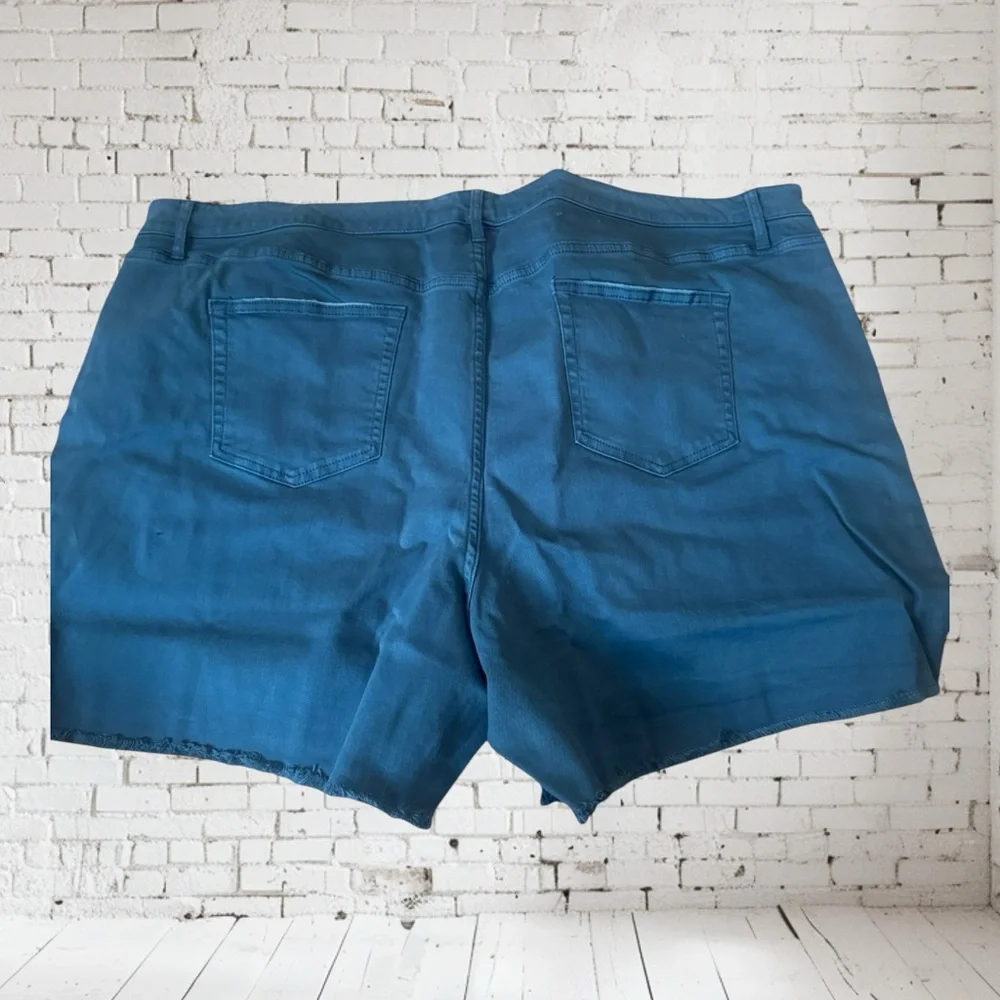 Candace Cameron Bure Denim Shorts NWT • 28 Petite • Pacific Wash • Classic Fit